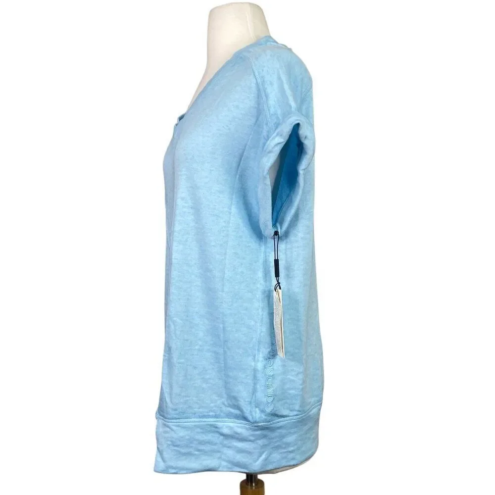 Calvin Klein Short Sleeve Sweatshirt NWT Size Medium - Picture 6 of 9